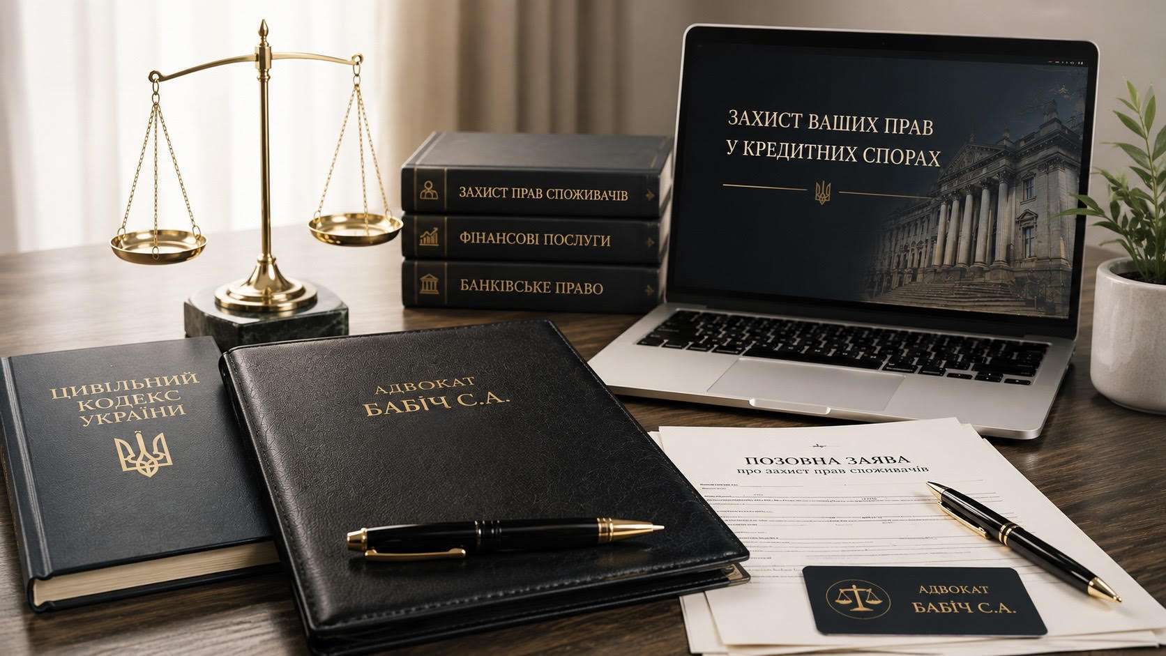 Кредитні спори - адвокат Бабіч